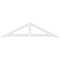 Ekena Millwork Pitch Artisan Architectural Grade PVC Gable Pediment, 48"W x 12"H x 1"P (6/12) GPP048X012X100ART - alternate 3